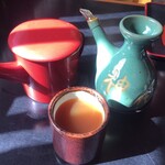 手打 神代そば - 蕎麦湯