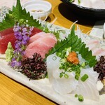 割烹旅館　五本松 - 夕食　刺し盛り