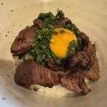 やきにく 青葉 - 宮崎牛はらみの焼肉丼