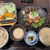 御影蔵 丸ビル - ランチ　鶏南蛮　栗ご飯　1380円