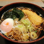 名代 富士そば - とり天そば大盛＋温玉
