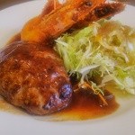 シャンボール - 何気に頼んでしまった！？「エビフライとハンバーグランチ」