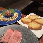 恵比寿焼肉　kintan - 焼かない生ハンバーグ