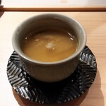 一宇 - クエと松茸、金華ハムの茶碗蒸し