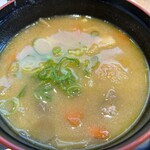 松のや - 具沢山の豚汁。