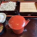 石挽　手打ち　いわもと - 蕎麦湯。