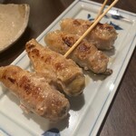 タレ焼売 ろくし - 牡蠣の肉巻き これ、未だかつて無いくらい美味かった