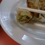 餃子の中身はこんな感じ