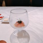 プチレストラン ブーケ・ド・フランス - グラスに入った美しい一品ですね