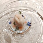 プチレストラン ブーケ・ド・フランス - 一口食べて桃〜♡口いっぱい桃が広がるソルベです。