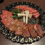 焼肉のMr.青木 - 「上サガリ」「上ロース」「カルビ」「すだれステーキ」
