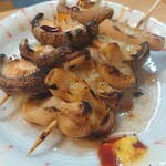 やきとり横丁 - ガツ・椎茸