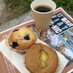 Ichinen - 蓝莓松饼和红薯松饼。蓝莓松饼非常受欢迎。