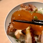 鳥徳 - 醤油漬けの黄身