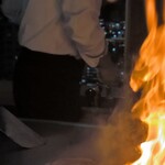 鉄板焼 石狩 - フランベ