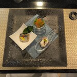 鉄板焼 石狩 - 前菜盛り合わせ