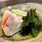 味勝鮨 - リクエストしていた毛ガニ甲羅詰め