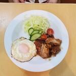 喫茶　燦来安護 - チキンしょうが焼き