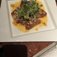 中華割烹 わらじん - 鰤のカルパッチョ　麻婆ソース