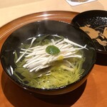 銀座 しのはら - 松茸 鯛 菊花椀