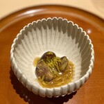 銀座 しのはら - 栗 渋皮煮 菊花餡