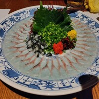 魚料理専門 魚魚一 - 名物・うなぎの刺身。