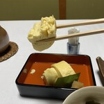 山ばな平八茶屋 - 巻き立てのだし巻き玉子