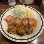 かつれつ四谷たけだ - ホタテバター焼定食おかず増し(180g) ¥1,700