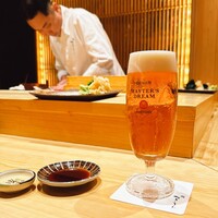 鮨 つきうだ - 生ビール　マスターズドリーム