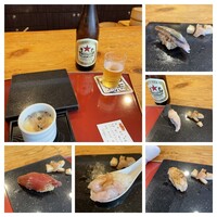 いわ志 本店 - いつも通り『赤星』と茶碗蒸しでスタート