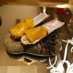 IL TEATRINO DA SALONE - 前菜１：サフランとマテ貝のクッキアイオ（2014.4）