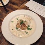 Pitan BISTRO and CAKES - 帆立のバターソテー、クリーミーワンタン（税込1,350円）