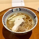 銀座 しのはら - ラーメン すっぽん出汁 松茸 すっぽんの捏
