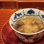 壽山 - 落葉とタチの茶碗蒸し