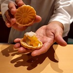 銀座 しのはら - フォアグラ最中