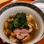 銀座 しのはら - 近江鴨とキノコ