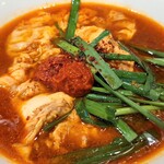 麺居酒屋 アシタマ - 特製辛麺ハーフ