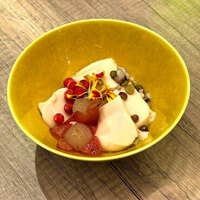 オーツミルクの杏仁豆腐