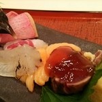 蓬左茶寮 - コースの刺身盛り
