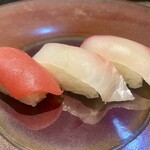 鉄板焼 石狩 - まぐろ、たい、しまあじ