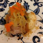 Le Jardin de Kamo - 瀬戸内からの魚　文旦と冬瓜のマリネ
                                サツマイモのクリーム