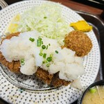 富金豚 - おろしバラとんかつとメンチカツ