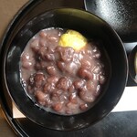 鍵善良房 - きび餅ぜんざい