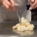 築地鉄板焼 Kurosawa - +660円で ガーリックライスに変更