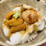 天ぷら もっこす - うに玉子ご飯