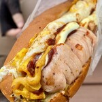 今屋のハンバーガー - ハーフエッグチーズ