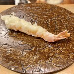 天ぷら もっこす - しっかり火入れした車海老