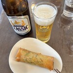 点心・中華 春夏秋冬 - ビールと春巻き