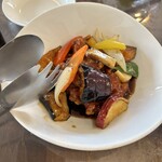 点心・中華 春夏秋冬 - 秋野菜の黒酢豚