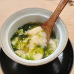 鮨 しゅん輔 - 多分、浜名湖の生海苔かな。この香りが食欲を掻き立てます